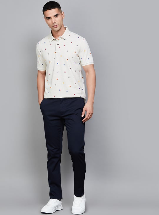 FAHRENHEIT Printed Polo T-shirt