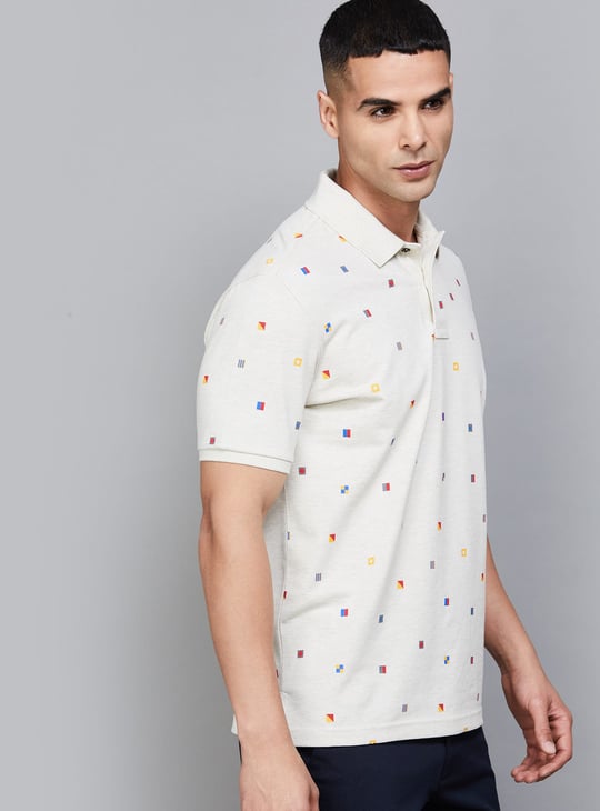 FAHRENHEIT Printed Polo T-shirt