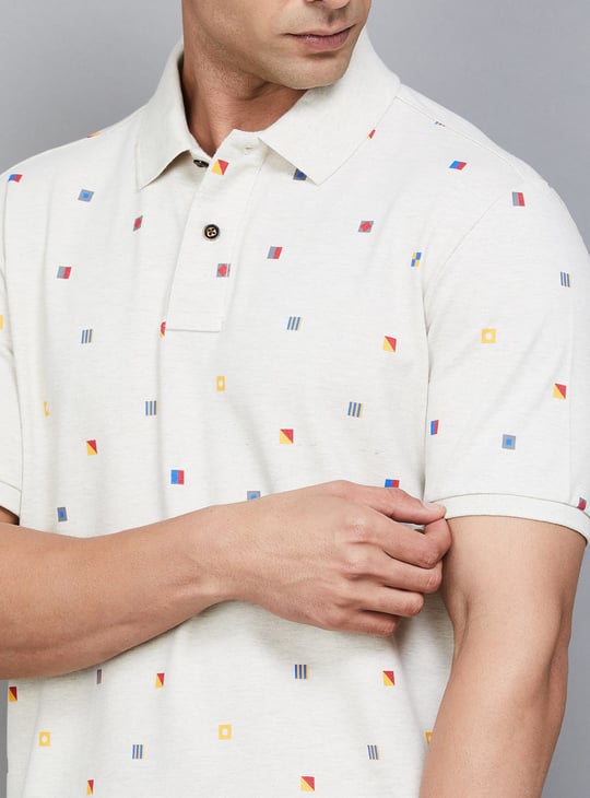 FAHRENHEIT Printed Polo T-shirt