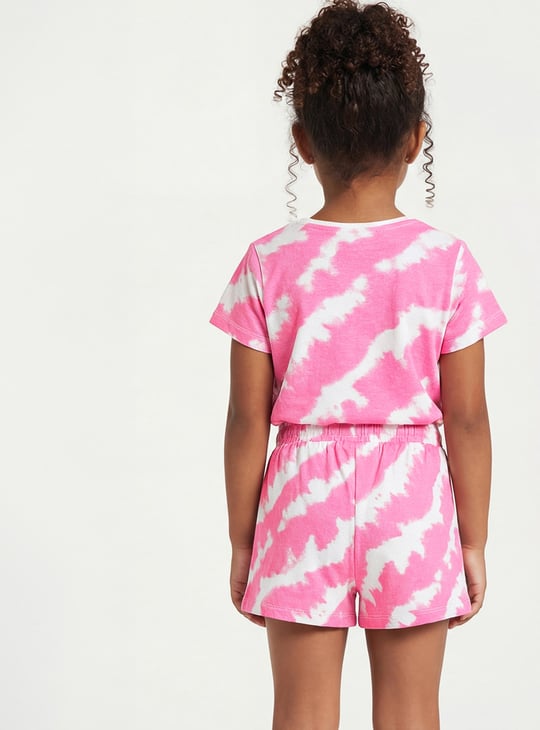 FAME FOREVER Girls Tie & Dye Shorts