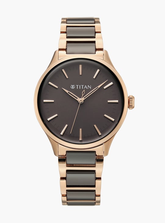 TITAN Wkwr Work Essentials Ceramic & Metal Analog Watch - 95379KD01