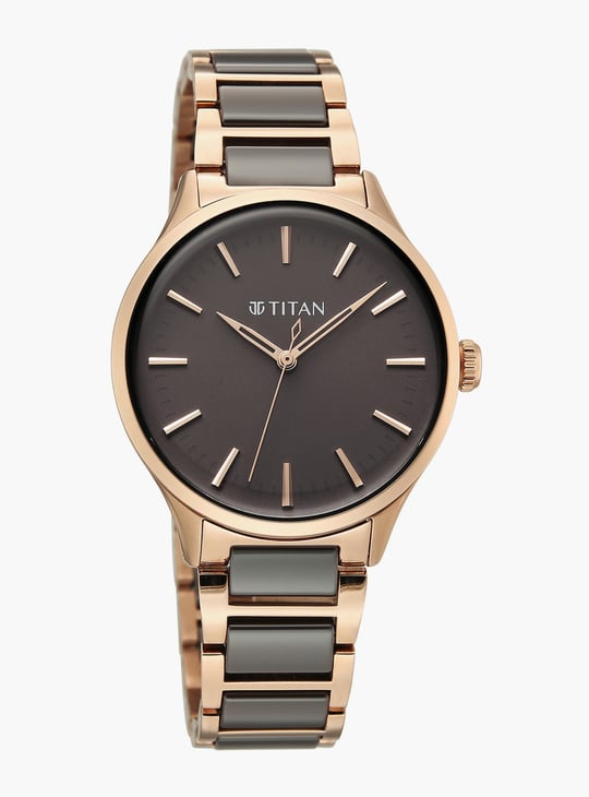 TITAN Wkwr Work Essentials Ceramic & Metal Analog Watch - 95379KD01
