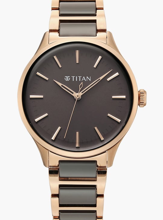 TITAN Wkwr Work Essentials Ceramic & Metal Analog Watch - 95379KD01