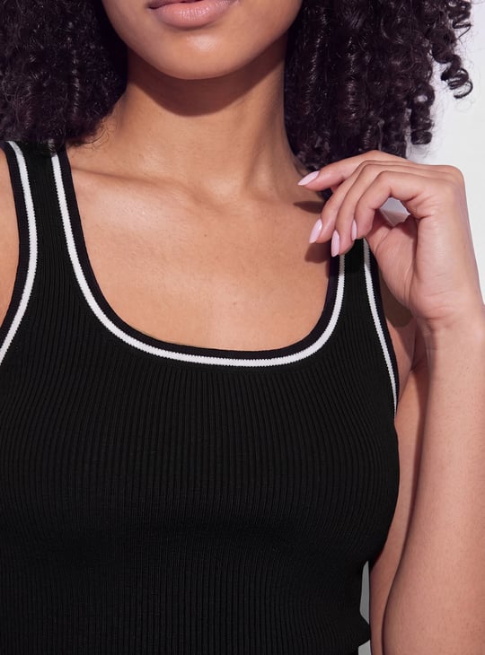 GINGER Knit Tank Top | Black