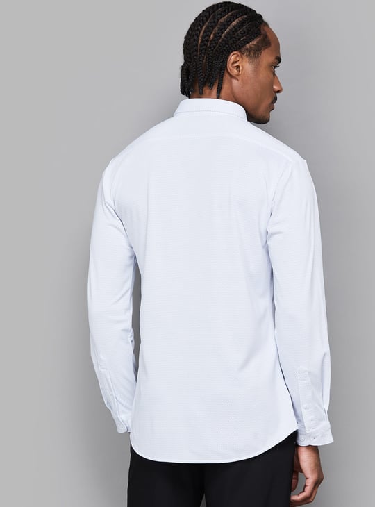 slim fit dress slacks Van Heusen Slim Fit FLEX Stretch Stain Shield Wrinkle Free Texture Dress  Shirt in White