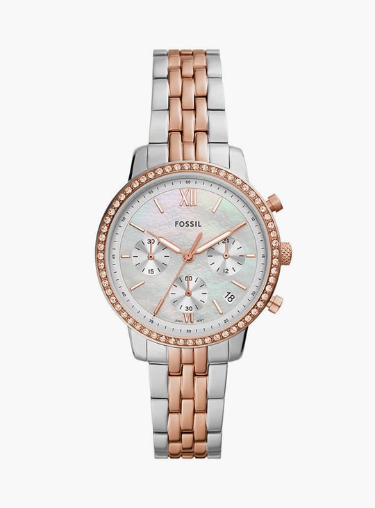 Two Tone Fossil Neutra Chronograph Stainless Steel Watch FOSSIL