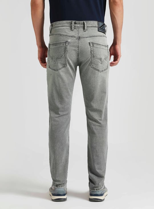 PEPE JEANS Men Stonewashed Skinny Fit Jeans Grey