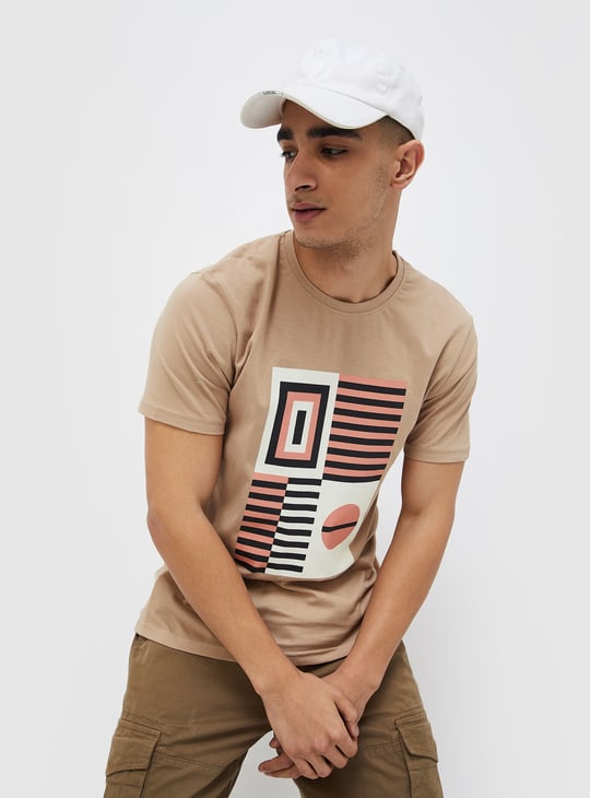 FAME FOREVER Men Graphic Printed T-shirt Grey