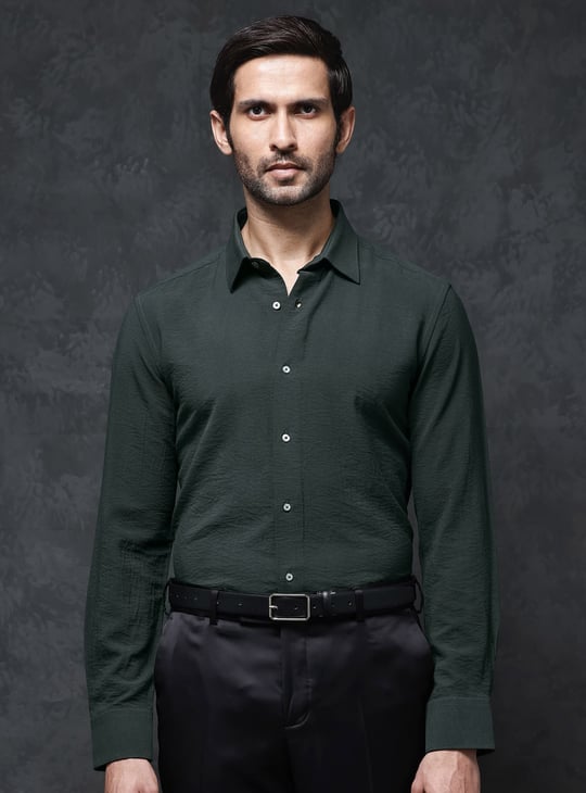 Rare Rabbit Green And Black Shirt Mens RARE RABBIT Men Shiloh