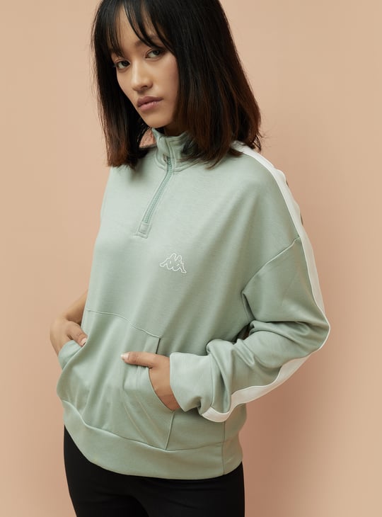 KAPPA Women Logo Print Sweatshirt Green