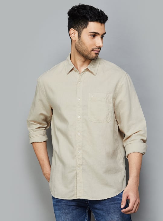 AMERICAN EAGLE Men Solid Regular Fit Casual Shirt