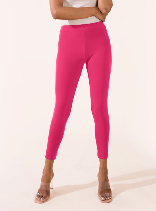 GO COLORS Women Solid Leggings