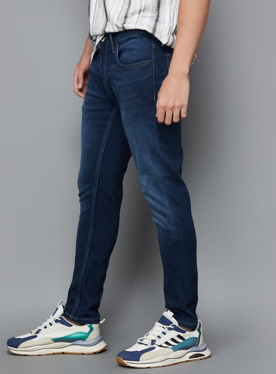 CELIO Men Dark Wash Skinny Fit Jeans