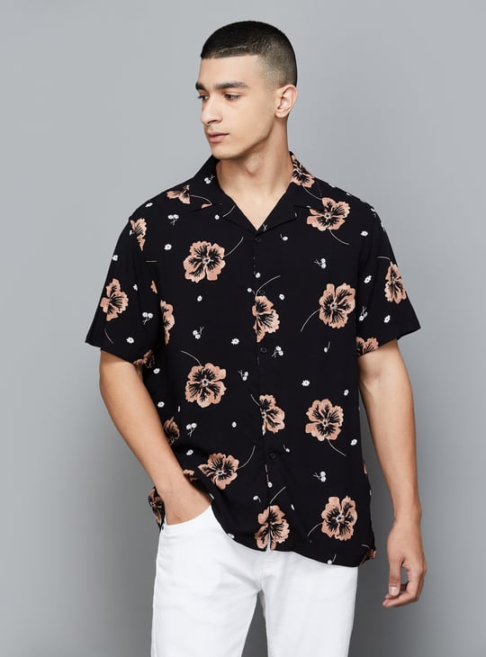 CELIO Men Floral Print Regular Fit Casual Shirt