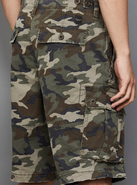 Short Cargo American Eagle - Garçon - Camouflage - Taille 28 - 100% Coton