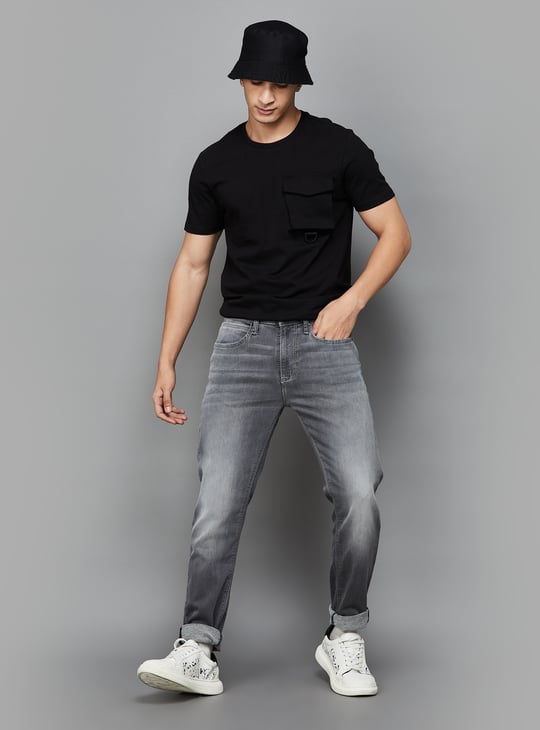 Light Grey Slim Tapered Cotton Stretch Trouser - Dragon Hill Lifestyle Light Grey Slim Tapered Cotton Stretch Trouser - Dragon Hill Lifestyle