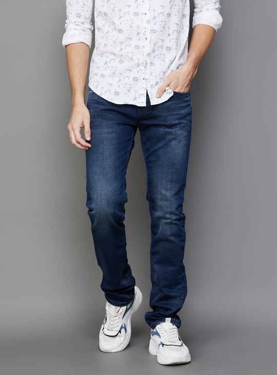 KILLER Men Stonewashed Slim Fit Jeans