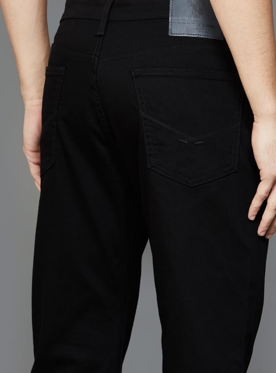 POLO Men Solid Bootcut Jeans