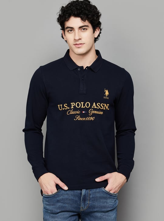 US POLO ASSN Logo Embroidered Polo T-shirt