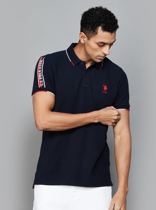 POLO Men Solid Polo T-shirt - Main Image