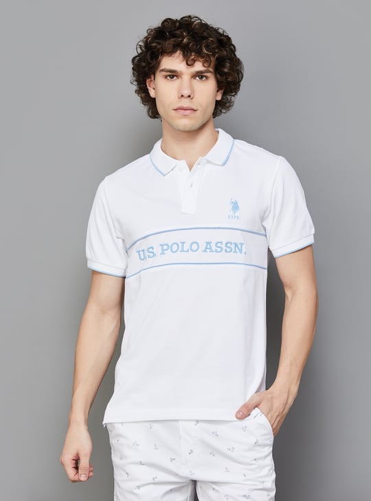 U.S. POLO ASSN. Men Brand Embroidered Polo T shirt