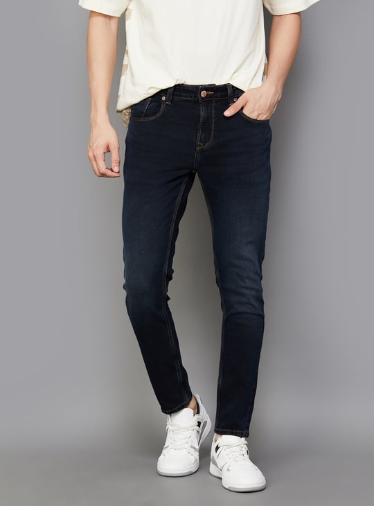 SPYKAR Men Darkwashed Kano Jeans (Slim Tapered)
