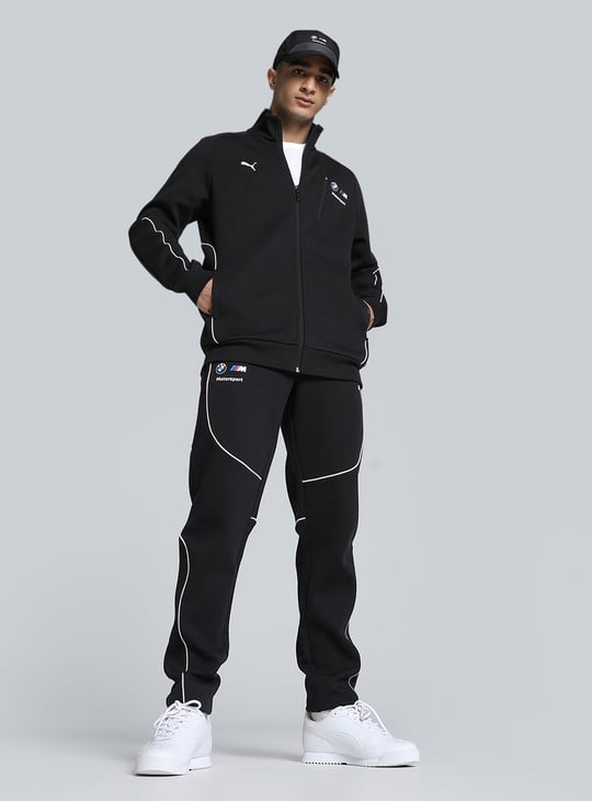 PUMA x BMW M Motorsport Printed Zip Through Sweatshirt | Black