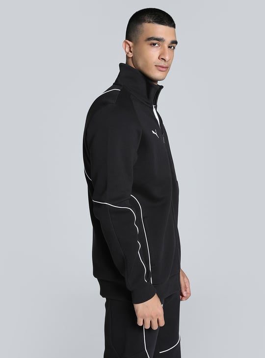 PUMA x BMW M Motorsport Printed Zip Through Sweatshirt | Black