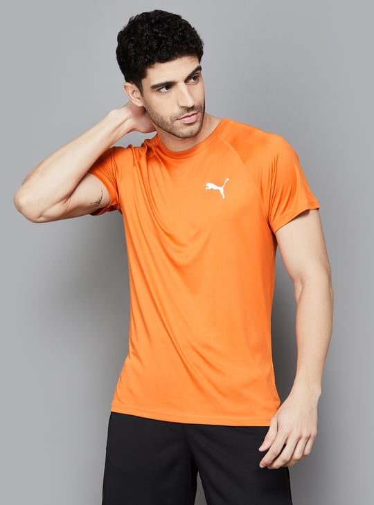 PUMA Solid Sports T-shirt Orange