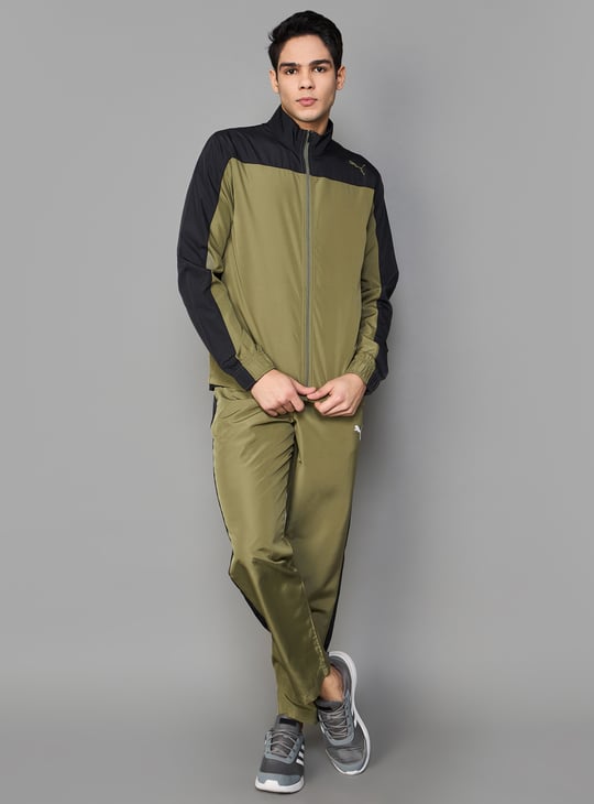 PUMA Colourblocked Regular Fit Tracksuit Green