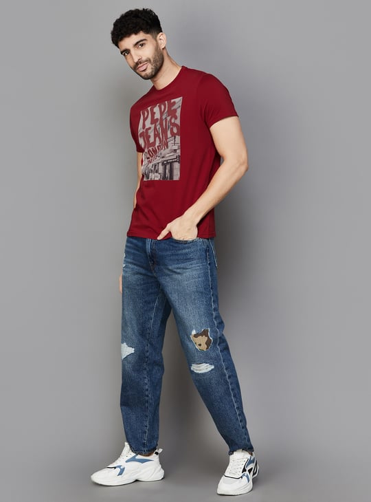 Pepe Jeans Sam Tee – T-Shirt Uomo In Cotone Sostenibile – Manica Corta Con Stampa - 4