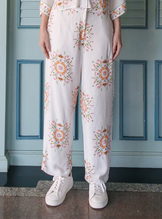 ZINK LONDON Women Printed Parallel Trousers