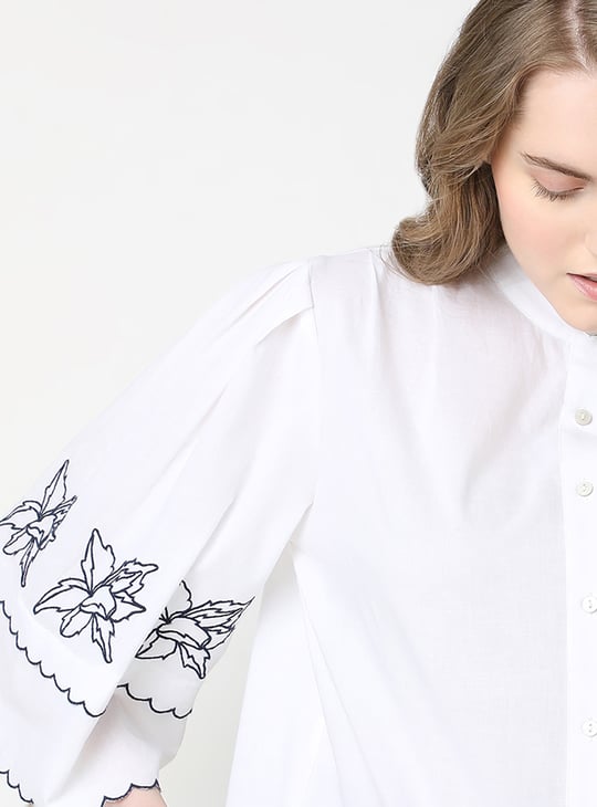 ヴェロモーダ Vero Moda 【 Embroidered Blouse Women 】 ファッション レディースファッション トップス シャツ ブラウス ヴェロモーダ レディース シャツ トップス Blouse