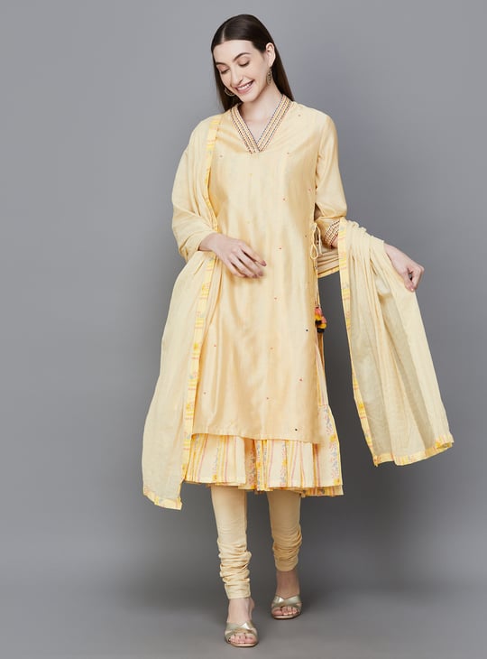 Layered a line kurta best sale