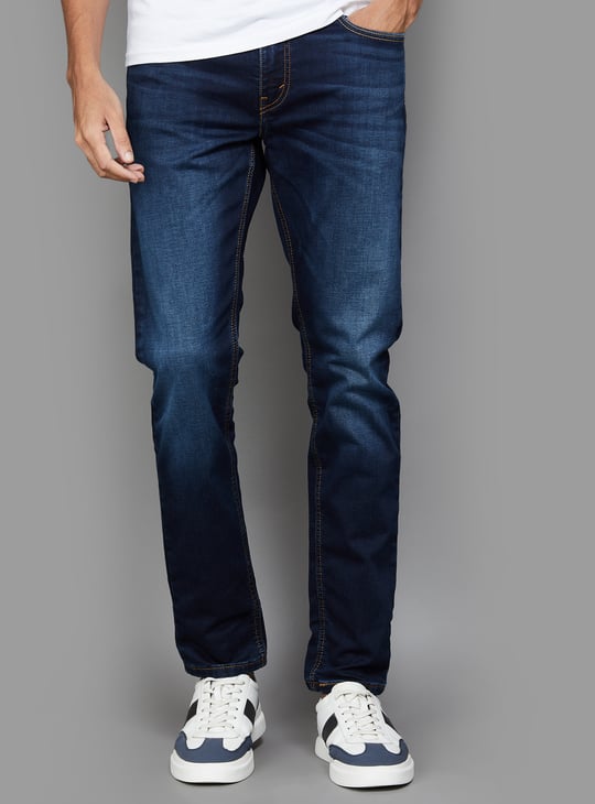 LEVI'S 512 Men Stonewashed Slim Tapered Jeans Blue