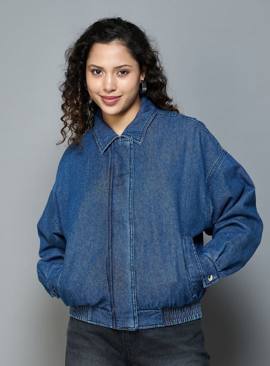 Levi's bomber jacket blue online