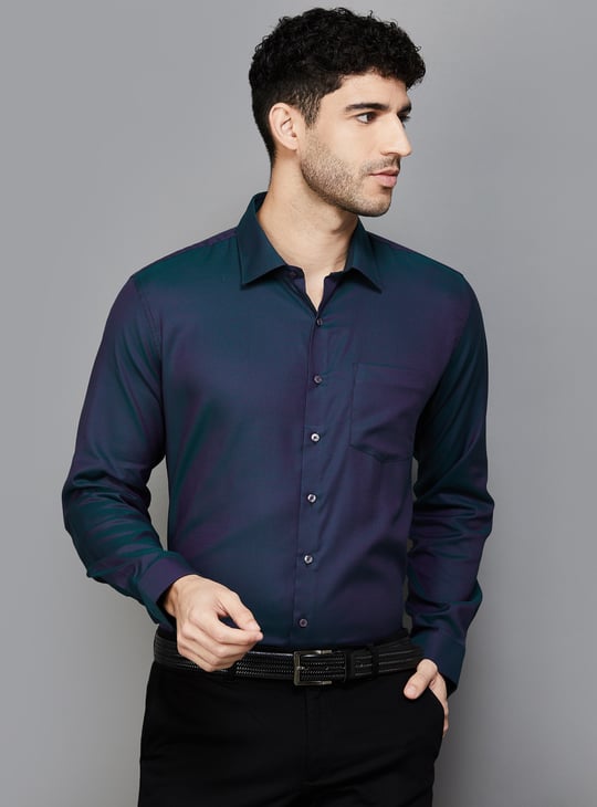 VAN HEUSEN Solid Slim Fit Formal Shirt