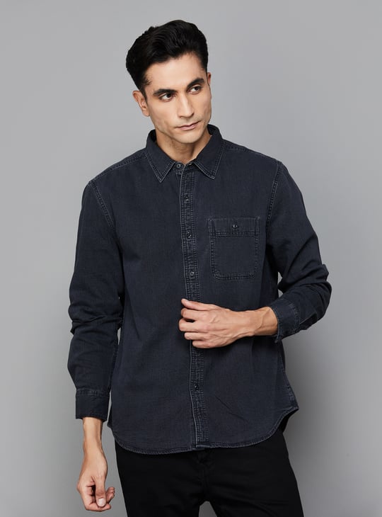 green emerald velvet dress Men's Commander Button Down main image 0