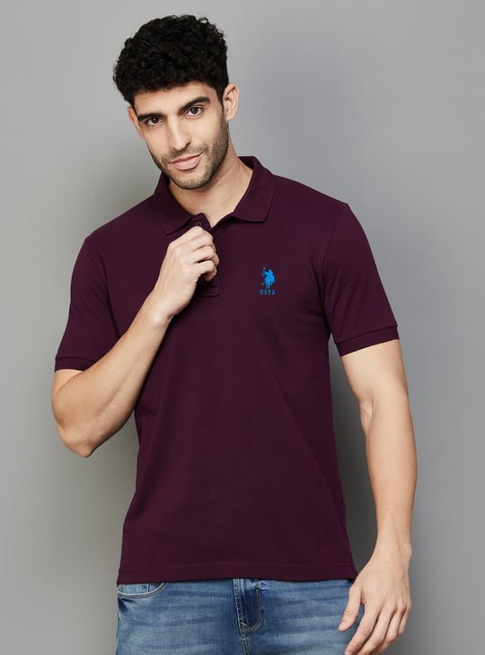 POLO Solid Regular Fit Polo T-shirt
