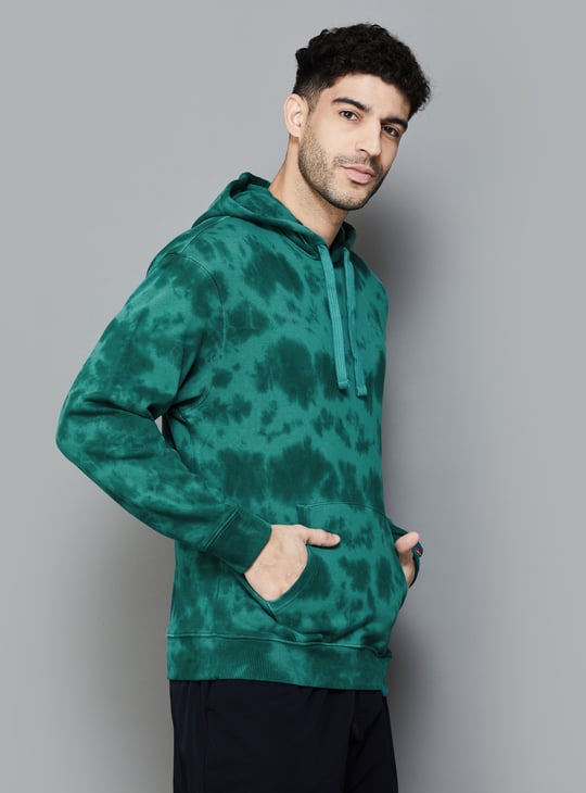 LEVI'S Tie Dye Hooded Sweatshirt Green