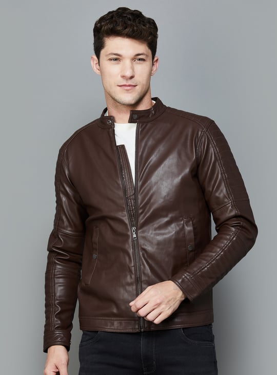 CELIO Solid Biker Jacket