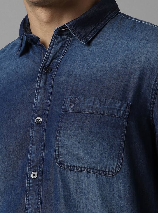 Allen solly denim fashion shirt