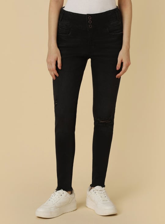 Black Jeans Allen Solly Jeans Online ALLEN SOLLY Dark Washed