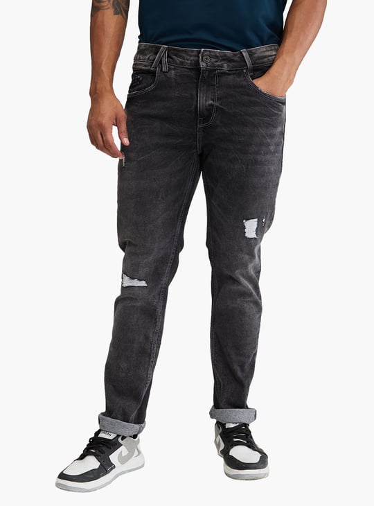 SPYKAR Distressed Skinny Fit Jeans