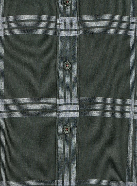 RARE RABBIT Checked Regular Fit Shirt Green