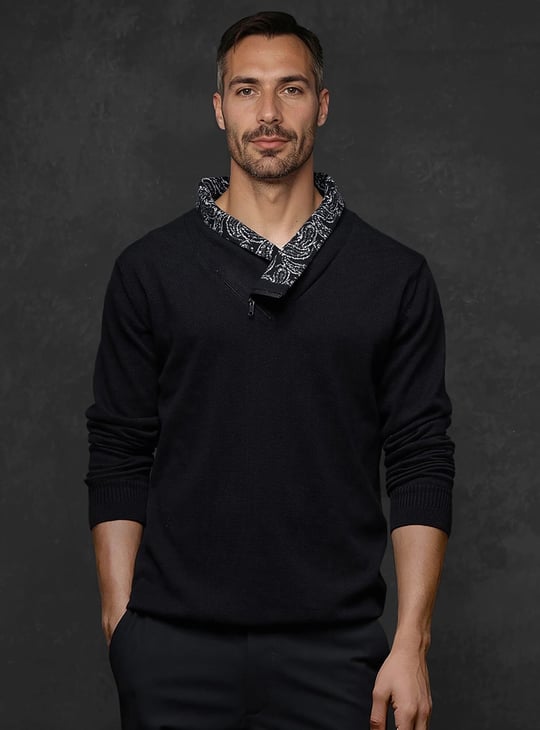 RARE RABBIT Solid Sweater