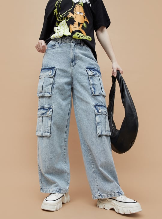 Cargo Jeans Blush Jeggings Light Beige Cotton Polyester Super