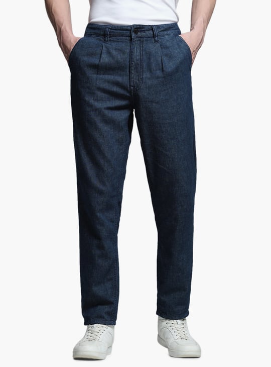 JACK JONES Pleated Anti-Fit Jeans