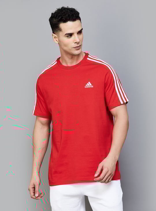 ADIDAS Panelled Sports T-shirt Red