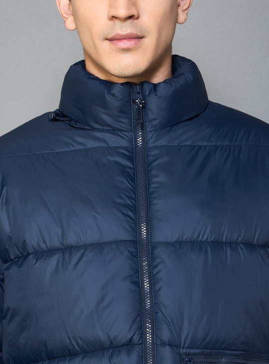 AMERICAN EAGLE Zip Through Puffer Jacket | Blue